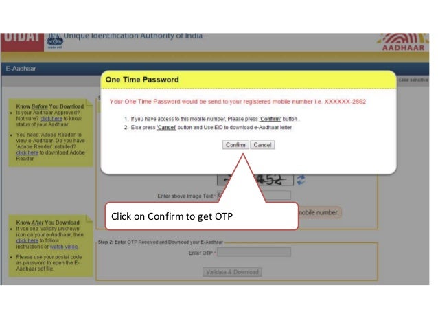 Aadhar Card Pdf Without Mobile Number